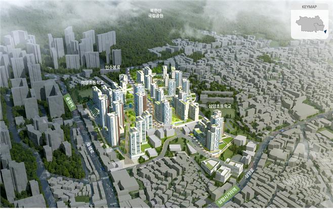 9층에서 최대 25층까지 개발, '미아동 791-2882' 일대 신속통합기획안 통과