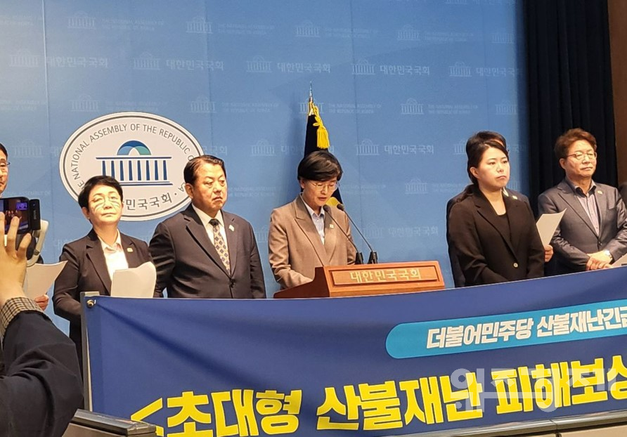 산불 피해보상 특별법 발의한 민주당, "신속 심사에 총력 다할 것"