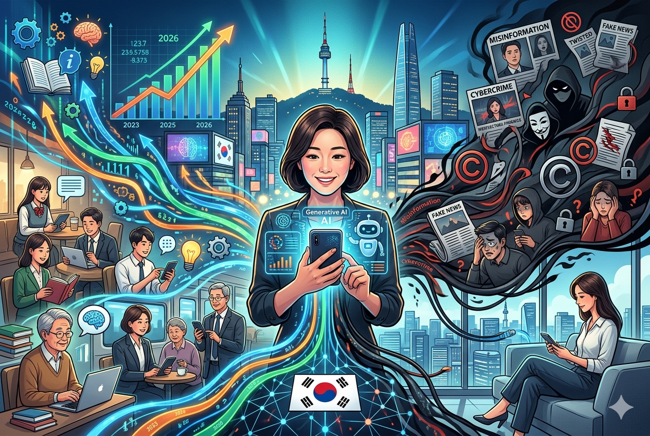 생성형 AI 일상에 빠르게 자리잡는데…이용 늘수록 불안도 커지는 이유