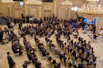 이재명 대통령이 취임 30일 기념 기자회견에서 취재진의 질문에 답하고 있다. (사진=연합뉴스)
