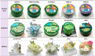 소셜미디어(인스타그램) 등을 통해 자체 제작하거나 소비자가 원하는 특별한 디자인을 주문받아 제조해주는 케이크 15개 제품(이미지=한국소비자원)