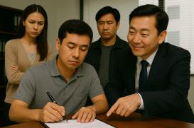 불법 사금융 피해를 대신 해결해준다는 한 민간솔루션 업체가 불법 법률 대리 행위를 벌이고 정식 법률기관이 사건을 맡은 것처럼 채무자를 속였다는 의혹이 제기됐다. 해당업체는 실질적인 법률 행위는 외부 고문 법률사무소가 수행하고 있다며 법률 위반 소지는 없다고 반박했다. 일러스트=DALLㆍE