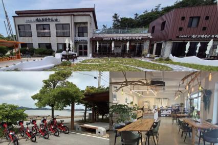 섬티아고 여행의 중심부에 위치한 게스트하우스 전경(사진=위즈경제)