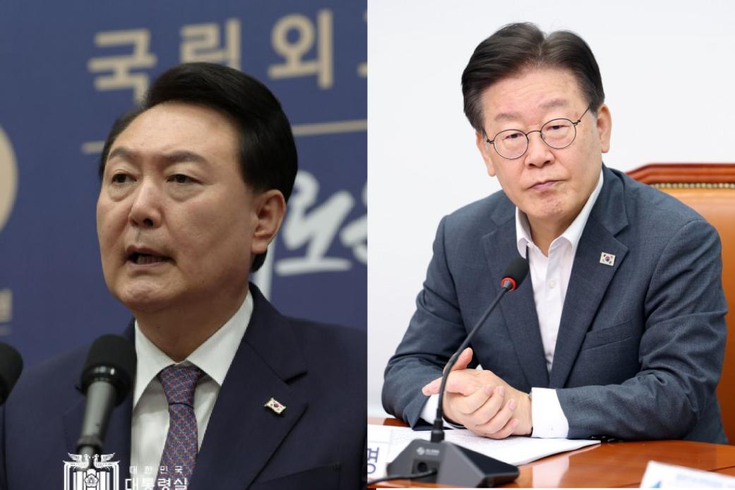 출처=대통령실 및 민주당 홈페이지