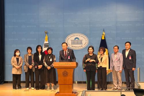 10일 국회 소통관에서 진행된 태고종 전국신도회 기자회견(사진=위즈경제)