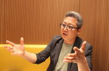 박상윤 대한민국교원조합 상임위원장이 AIDT에 대해 설명하고 있다. (사진=위즈경제)