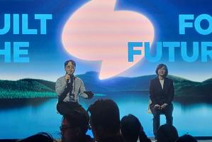 이은미 대표가 16일 서울 여의도 페어몬트호텔에서 열린 '토스뱅크 2025미디어데이' 기자간담회에서 기자들과 Q&A시간을 가졌다. 사진=위즈경제