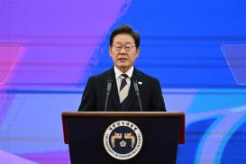 이재명 대통령은 4일 국회 로텐더홀에서 열린 대통령 취임식에서