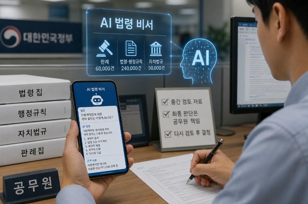 공무원 손에 들어온 ‘AI 법령 비서’…빨라진 행정, 오류 책임은 숙제